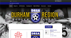 Desktop Screenshot of durhamregionsoccer.ca