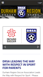 Mobile Screenshot of durhamregionsoccer.ca