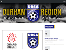 Tablet Screenshot of durhamregionsoccer.ca